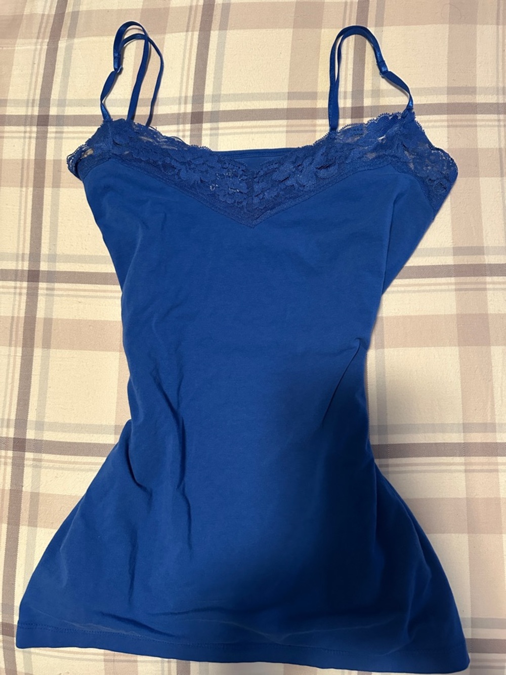 Old Navy Blue Lace Trim Cami